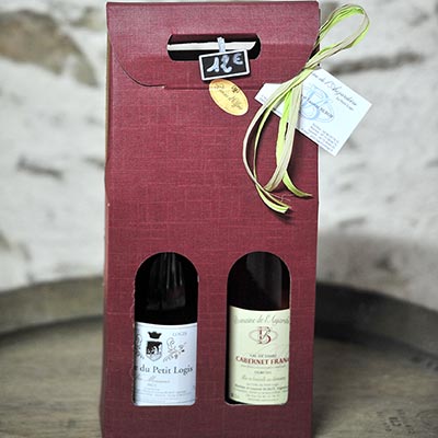 Coffret avec deux bouteilles