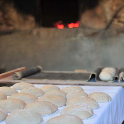 Pâtons de pain traditionnel dans le sud Loire